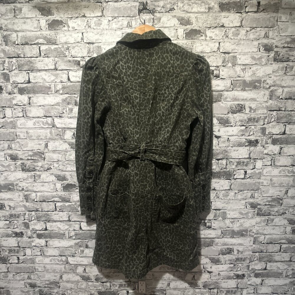 EUC Marissa Webb Mera Animal Print Cotton Canvas Jacket Womens Size 6 - Picture 8 of 15